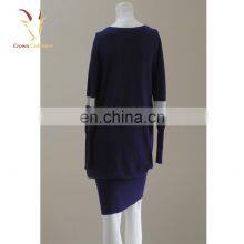 Вязаное платье - свитер с длинными рукавами, теплый вязаный кардиган из шерсти для девочек thumbnail-2