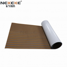 NEKEKE 120*240*0.6cm Light Brown + Blue Lines Boat Yacht Marine EVA Deck Foam Sheet thumbnail-3