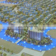 3D maquette architectural model for miniature city plan concept scale model