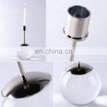 High End Globe Crystal Interior Home Decor Wedding Centerpieces Gift Crafts CandleSticks thumbnail-5