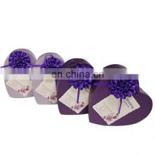 Latest design heart shape with flowers decoration gift box best for birthday weeding gift
