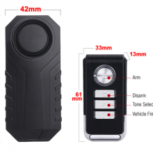 Wireless Bicycle Alarm, Anti-theft Device, Electric Car Remote Control Vibration Alarm (wechat:13510231336) thumbnail-2