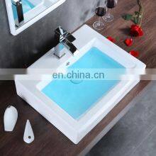 High Quality Wholesale Custom Square Simple Cheap Bathroom Art Basin thumbnail-4