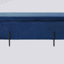 Hot-sale Living Room Comfortable Velvet Upholstered Modern Classic Indoor Solid Wood Frame Luxury Design Storage Foldable Ottoman Bench