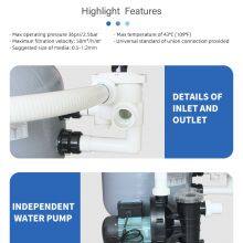 Fiberglass Sand Filter 1.5 Inch Swimming Pool Filter Complete Small Sand Filter Pump Combo thumbnail-5
