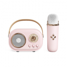 Fashion Mini Portable Retro Bluetooth Speaker Custom Karaoke Wireless Speaker With Mic and Bluetooth thumbnail-3