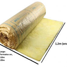 Fiberglass Insulation Roll Width 1.2m, Density 12kg/m3 With or Without Paper/aluminum Foil thumbnail-2