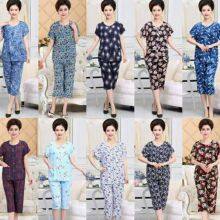 2025 Women's Clothing for Middle - Aged and Elderly People, Stylish Dresses for Moms, Sleeveless or Short - Sleeved, Elegant and Plus - Size Chiffon Dresses With Floral Patterns thumbnail-1