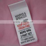 Made in China First Grade Screen Printed Coat Size Label thumbnail-1