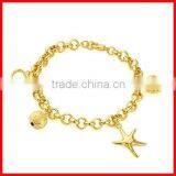 fashion starfish charm bracelet