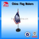 Custom Logo Design Mini Table Flag Banner For Promotion