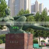 Bronze Abstract Sportsman Statue thumbnail-1