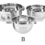 Kitchen utensil best selling products 3pcs mixing bowl set with handle