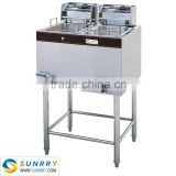 Double commercial deep plantain chips fryer and industrial chicken fryer (SY-FF28 SUNRRY)