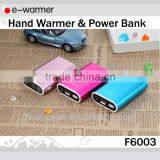 NEW Portable Power Bank With Hand Warmer Function 6000mah F6003 thumbnail-1