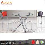 Modern Executive Glass-top Desk Chatting Desk Meeting Desk