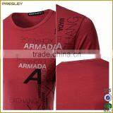 2016 Hot Sell Men's Presrhinked 180gsm Single Jersey Cotton 100% T-Shirts With Silkscree Printing For Promotion thumbnail-4
