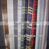 Yarn Dyed Polyester Wool Check Fabric