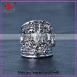 High quality fashion design corn ring new clover ring silver material religious finger ring