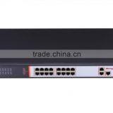 High Quality 16 Port 10/100Mbps Internal Power 250W Managed PoE Switch With 2 Gigabit Como thumbnail-2
