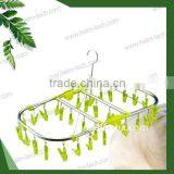 Aluminum Alloy Folding Clothes Hanger(40pegs)-3085