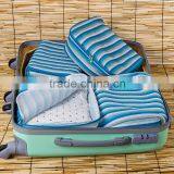 New Trendy Multi-purpose Storage Stripe Curshion Fabric Big Zipper Travel Bag thumbnail-4