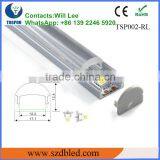 Alloy 6063 Series Aluminum Led Profile PC Cover Clear/frosted/milky thumbnail-2