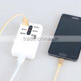 Icaber US Plug 6 USB Ports Travel /Home Wall Charger Adapter Outlet USB Slots Charging Extension Power Socket With Switcher thumbnail-6