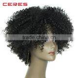 Overnight Delivery Cheap Wholesale Price 100 High Temperature Fiber Synthetic Lace Front Wig for Black Women Kinky Curly Quality Choice thumbnail-5