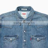 Men's Latest Casual,cool Style Long Sleeve Jeans Shirt thumbnail-4