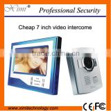 Good looking 7 inch wired vide door phone good quality 700TVL color villa apartment video door bell intercom