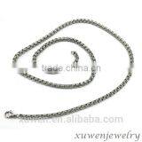 Square Pearl Shape Stainless Steel Latest Chain Designs for Man