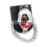 Genuine Leather Bangle With Alloy Skull Ha14-46 thumbnail-1