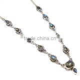 Labradorite necklace 925 silver jewelry handmade neckalce Indian gemstone jewelry authentic gemstone jewelry wholesaler