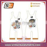 Stan Caleb Bright Pink Color Sublimation Wrestling Singlets Womens