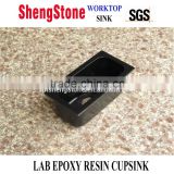 Anti-corrosion lab epoxy resin cupsink for humehood top