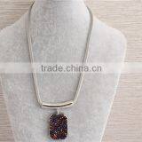 Women Female Fashion Necklace New Design 24k Rhodium Necklace for Women thumbnail-1