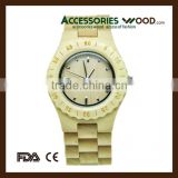 Newest Bamboo Wooden Watch Japan Movt Quartz Wood Watch wholesale