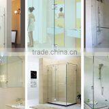 SH-90HD Semi-cirnial 90degree Mirror/Satin Finished Double Sides Stainless Steel China Supplier Small Shower Hinge thumbnail-6