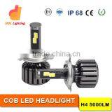 Auto Parts H4 60W Led Motorcycle Headlight vw Polo Headlight Chevrolet Cruze Headlight H13 9007 9004