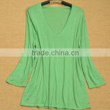 BGA15041 Soft Knitted Dress V Neck Cashmere Pullover Korean Wool Sweater