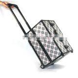 Pro 2 Wheel Rolling Aluminum Lockable Makeup Cosmetic Train Case thumbnail-4