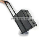 Pro 2 Wheel Rolling Aluminum Lockable Makeup Cosmetic Train Case thumbnail-5