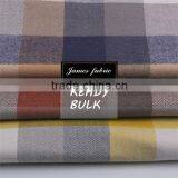 High Quality Big Color Check Cotton Tencel Flannel Shirt Fabric thumbnail-1