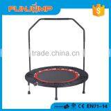 Funjump High quality 110cm Round fitness trampoline with handle