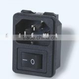 New product 2016 alibaba China wholesales,Screw on IEC 320 C14 male connector switched socket