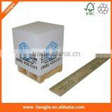Sides Printing Note Cube With Pallet, Wooden Pallet Memo Cube thumbnail-2