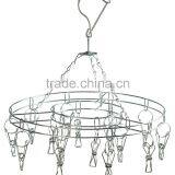 98768 Stainless Steel Sock Hanger With 16 Clips /stainless Steel Clothes Rack thumbnail-1