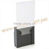 Wholesale Acrylic Donation Box With Brochure Holder/acrylic Donation Box With Sign Holder/acrylic Donation Box With Lock thumbnail-2