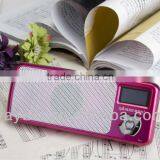 Portable Speaker Supporting FM TF With Clock Screen